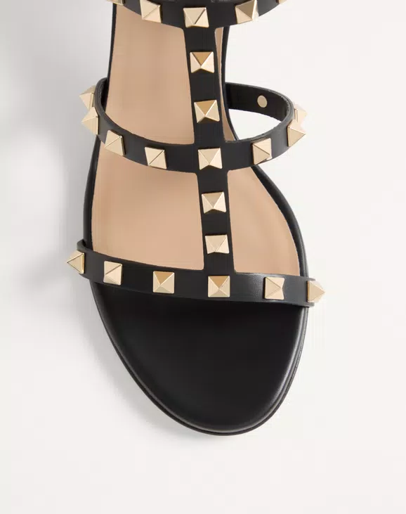 Valentino Rockstud Calfskin Ankle Strap Sandal 60 Mm - Image 3